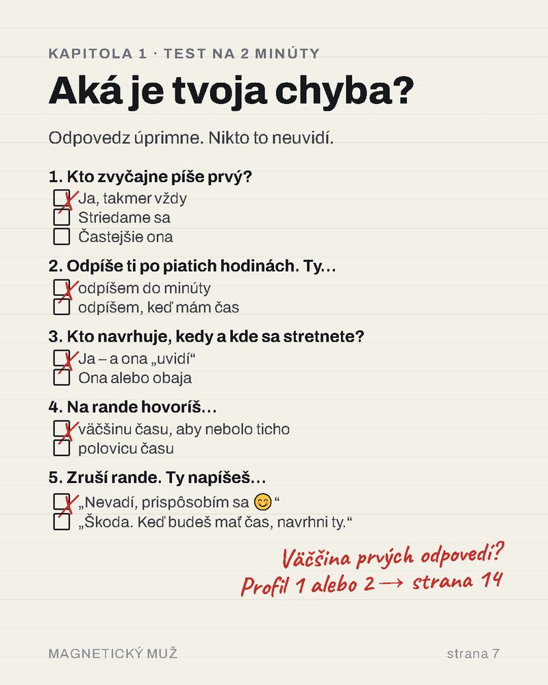 Test: Aká je tvoja chyba?