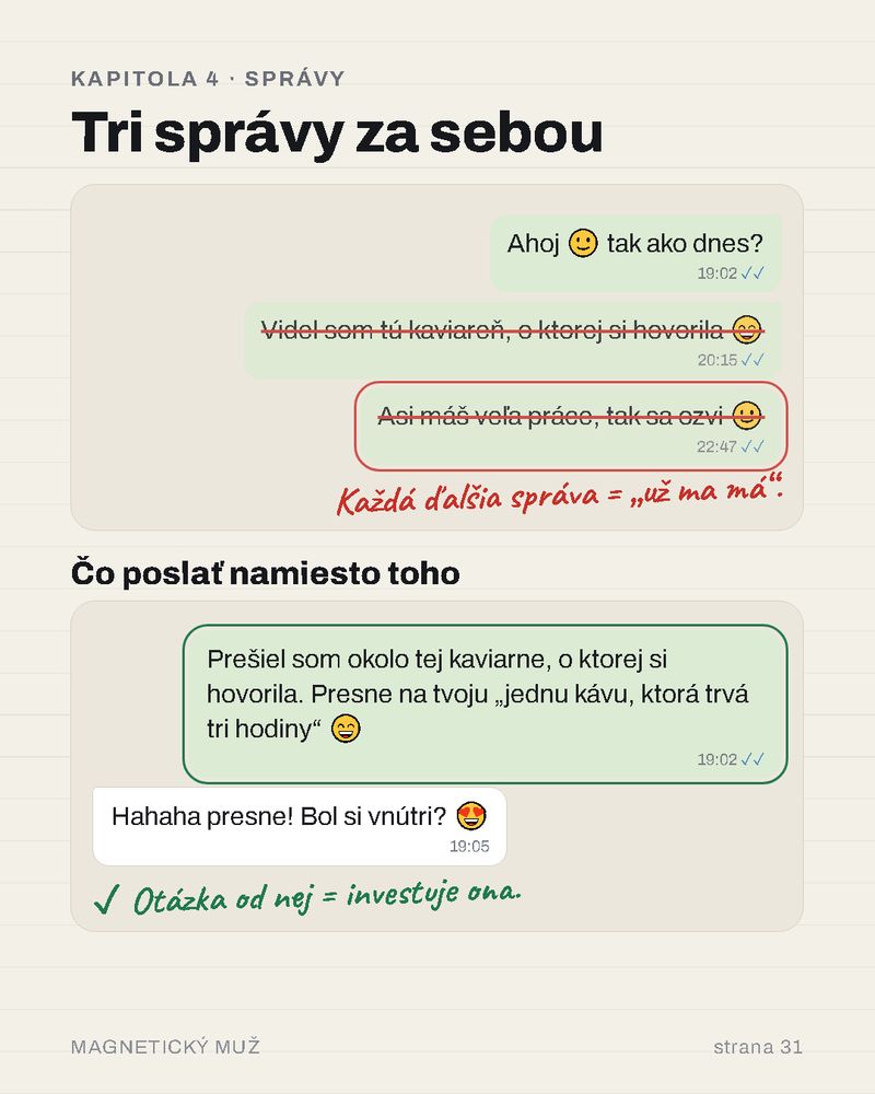 Tri správy za sebou