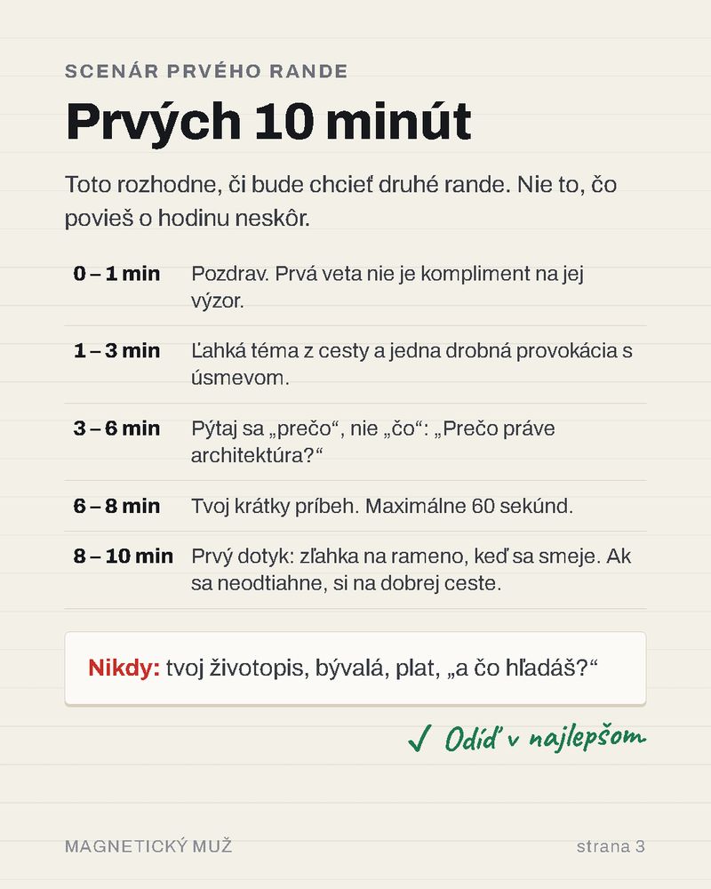 Prvých 10 minút rande